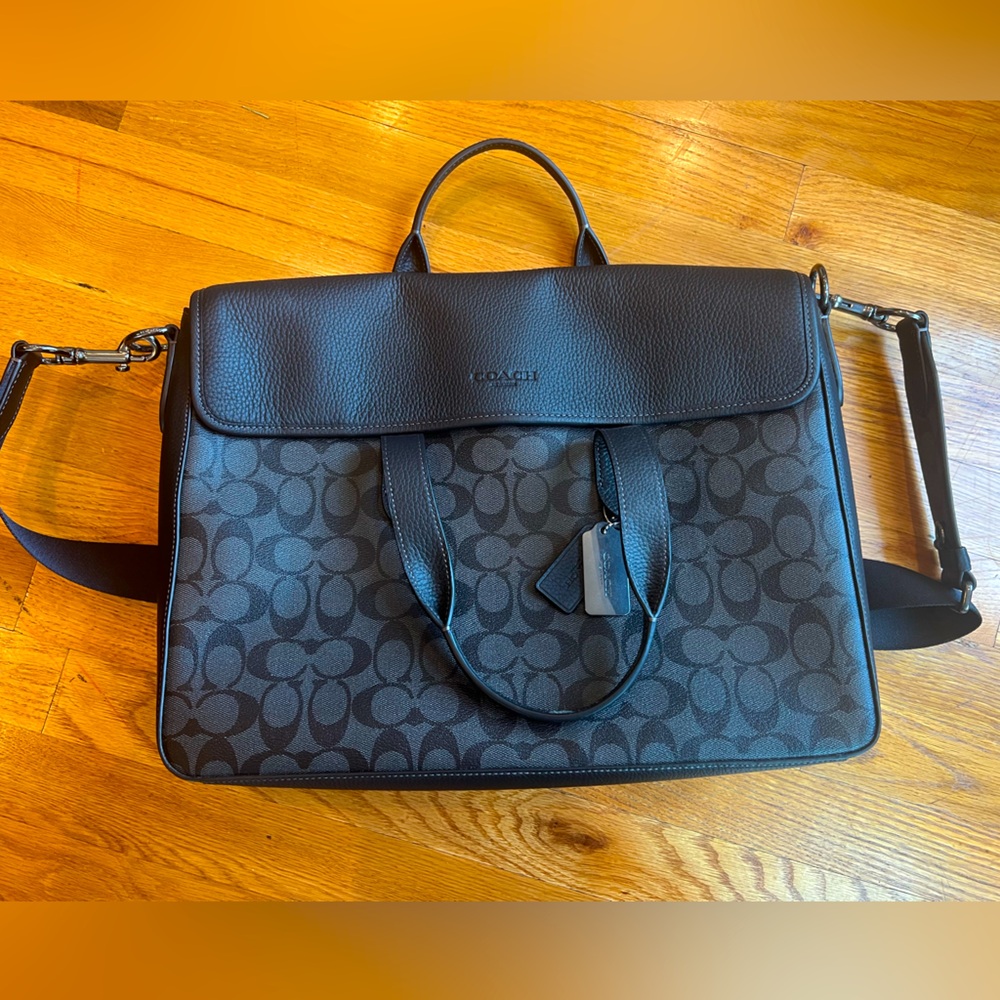 Coach briefcase bag- never used!!